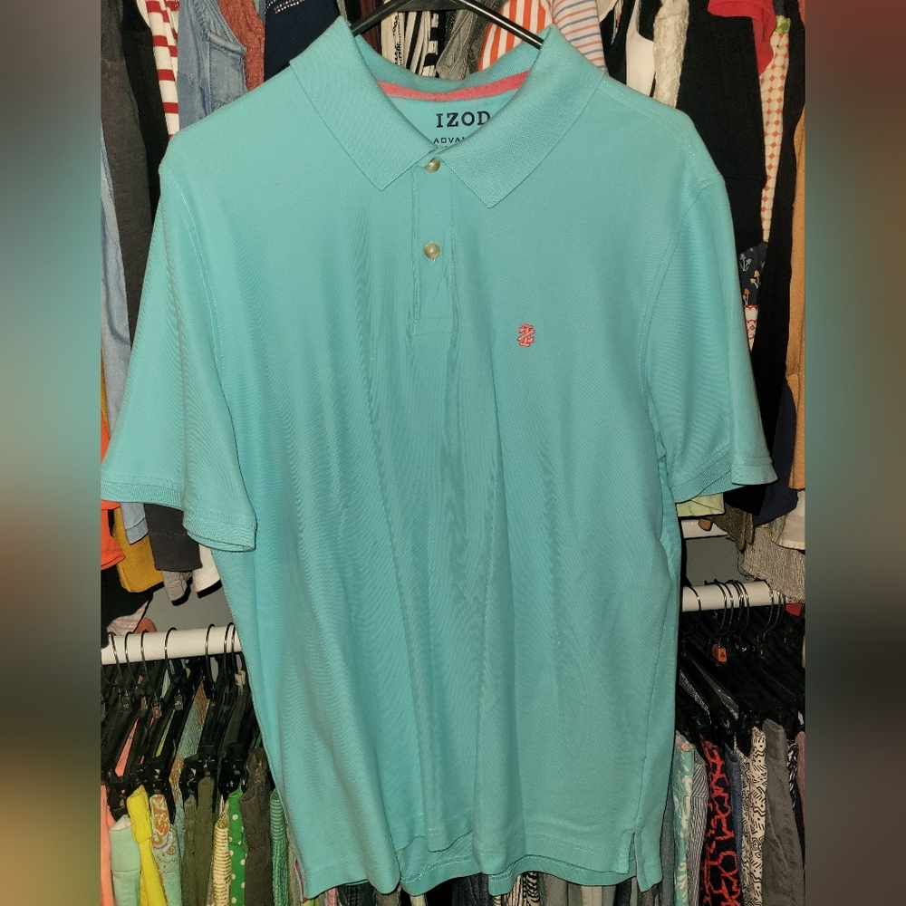 Men's Izod collared shirt, size large